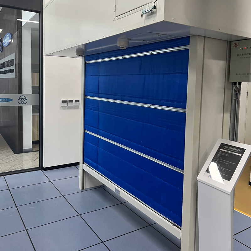 雙軌雙簾無(wú)機(jī)布特級(jí)防火卷簾門(mén)